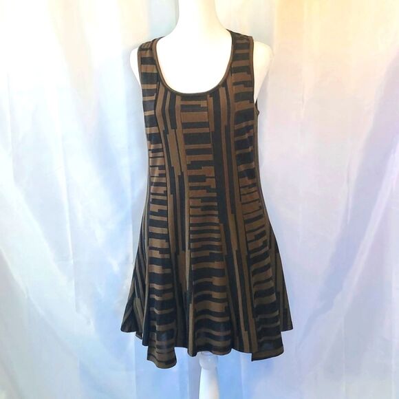 Dzhavael Couture Dresses & Skirts - Vintage Dzhavael Couture Dress Brown Black S